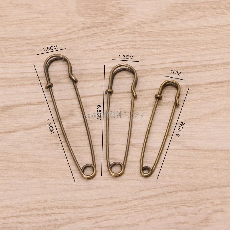 

3Pcs Heavy Duty Safety Pins Stainless Steel For Kilts Blankets Skirts Crafts Drop Shipping