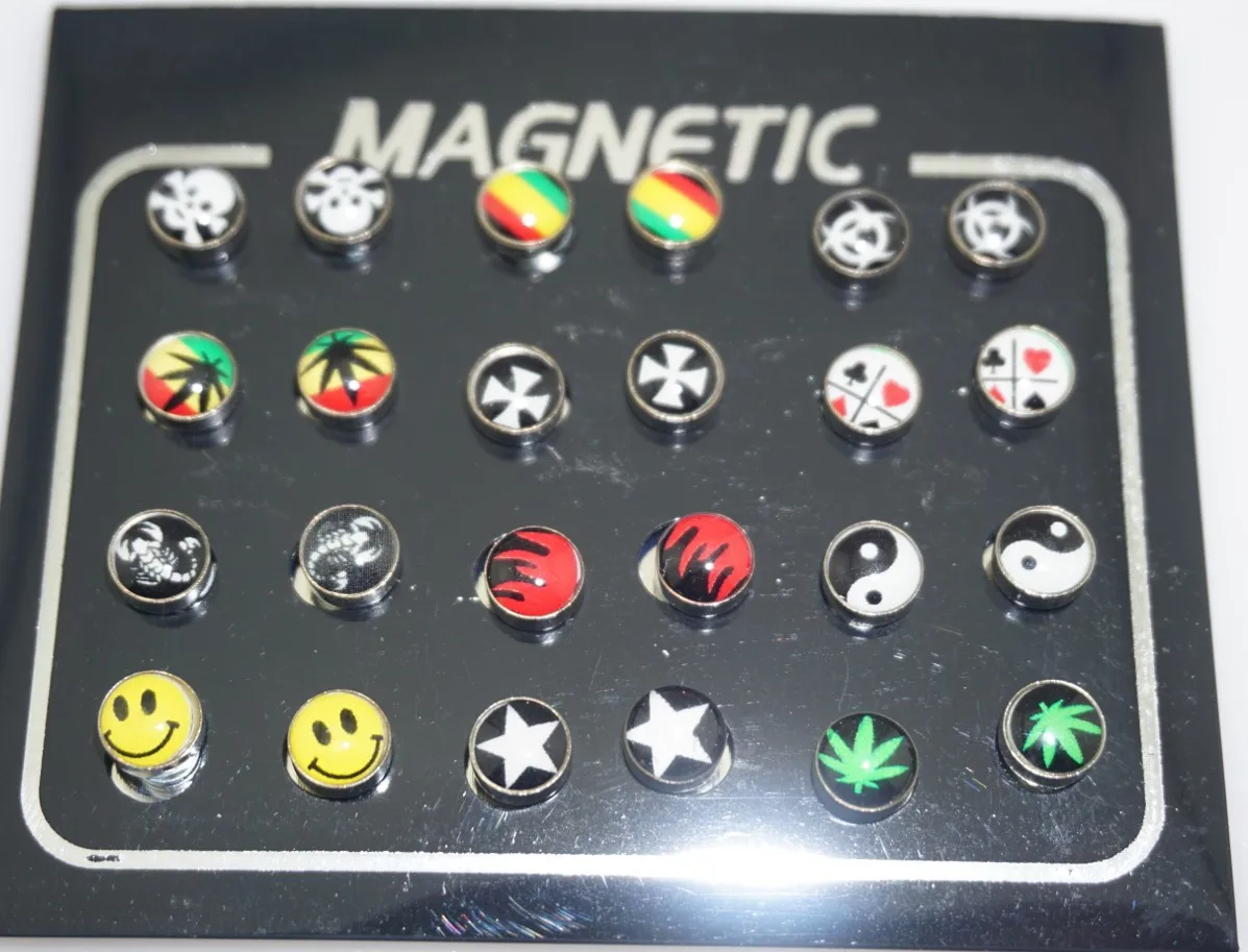 Женские серьги гвоздики из нержавеющей стали 12 парт/Лот 6/8/10 мм|Серьги-гвоздики| |