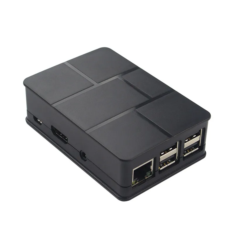 Raspberry Pi 3 Model B ABS чехол черная коробка пластиковая крышка корпус совместимый Raspberry Pi 3 Model B+/3B/2B чехол