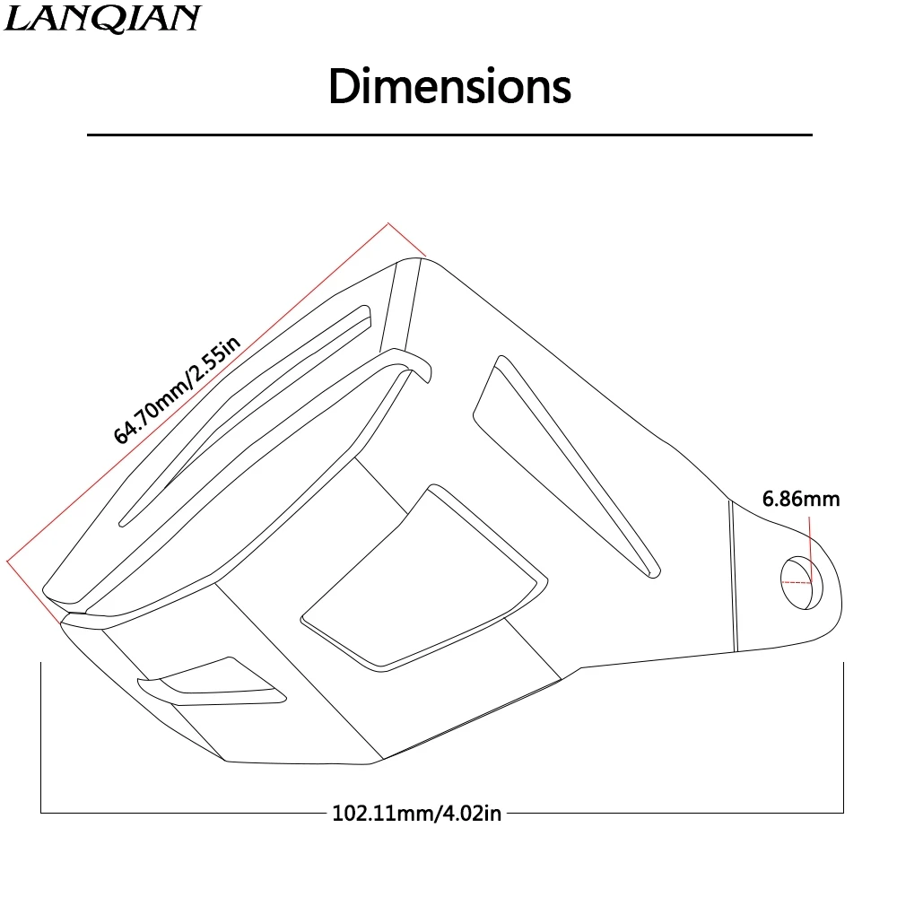 Для BMW R1200GS R1200 R 1200 GS LC ADV Adventure 2014 2015 2016 БОЛЬШОЙ мотоцикл задний резервуар тормозной