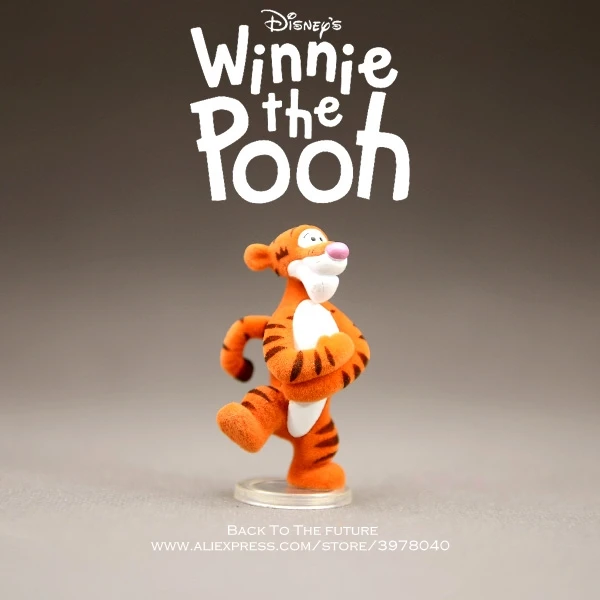 Disney Winnie the Pooh Tigger 6 см 3 фигурки коллекция украшений аниме фигурка игрушка модель