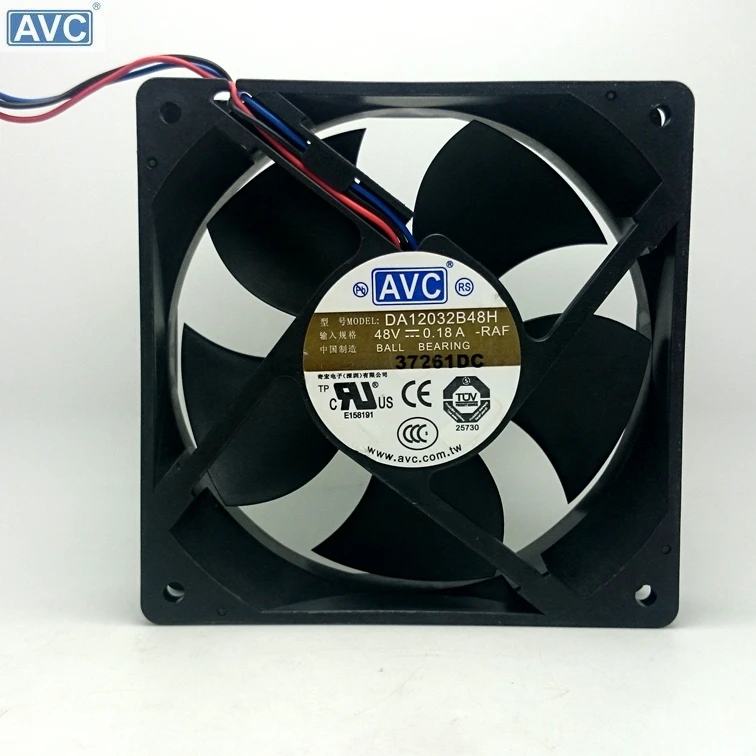Для AVC DA12032B48H 12032 12 см 120 мм DC 48V 0.18A осевой корпус охлаждающий вентилятор|case desk|fan