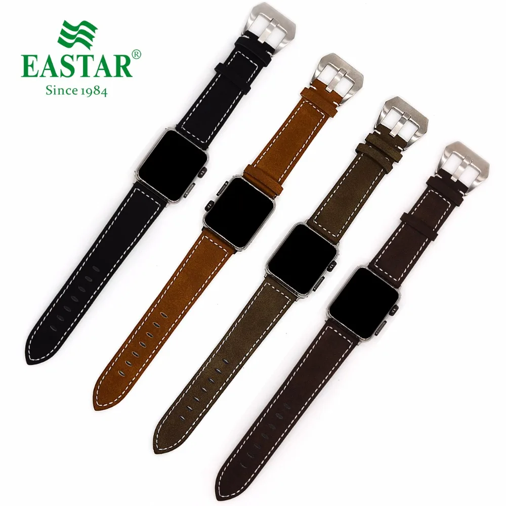 Eastar новые винтажные Кожаные Ремешки для наручных часов для iwatch Браслет Apple Watch 42 мм 38 мм спортивный браслет для iwatch 5 4 40 мм 44 мм