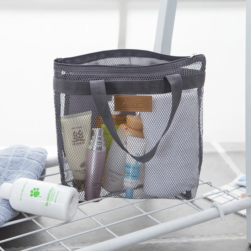 Mesh Beach Bag for Grocery Picnics and Camping Toys Towels Storage Tote | Дом и сад