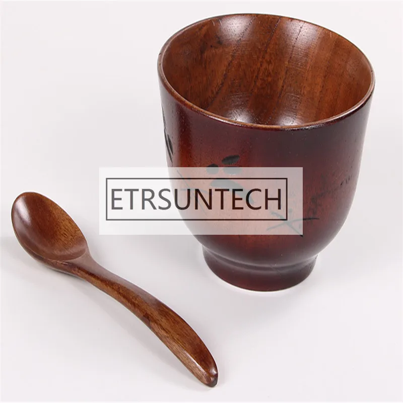 100pcs Wooden Soup Spoons Large Long Handled Spoon Kids Tea Coffee Kitchen Tableware Free Shipping | Дом и сад