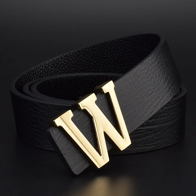 Black Golden-buckle Высокое качество, дизайнерские ремни, мужские, модные, с пряжкой, Роскошные, известный бренд, натуральная кожа, ремень, джентльмен, формальный, Воловья кожа, поясной ремень - Цвет: Black Golden-buckle