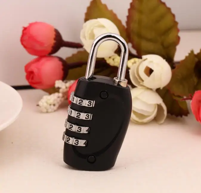 Новинка 200 шт./лот замок с 4 цифрами и паролем для багажа безопасности в дороге SN1214