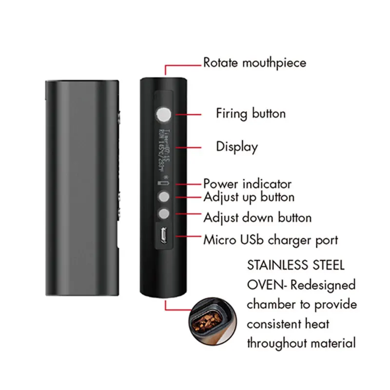 Оригинальный умный вапорайзер Herbstick Relax для сухих трав электронная сигарета