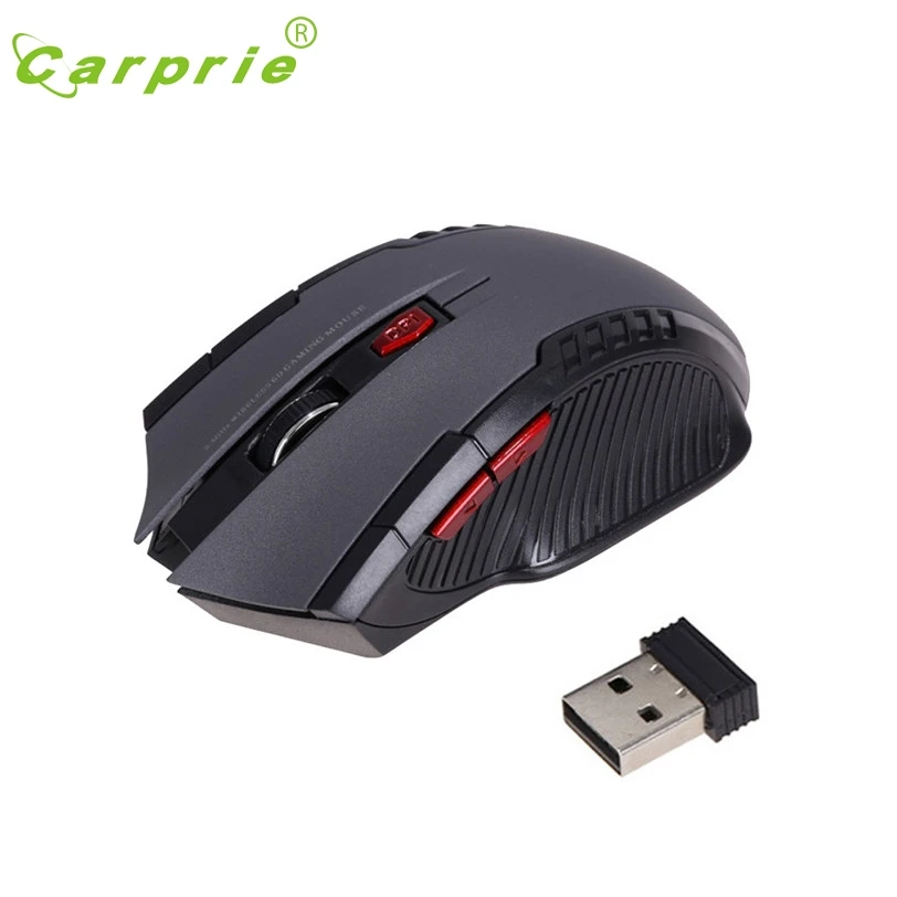 Беспроводная мышь CARPRIE с 6 кнопками Оптическая USB 1600 DPI для планшета ноутбука|computer
