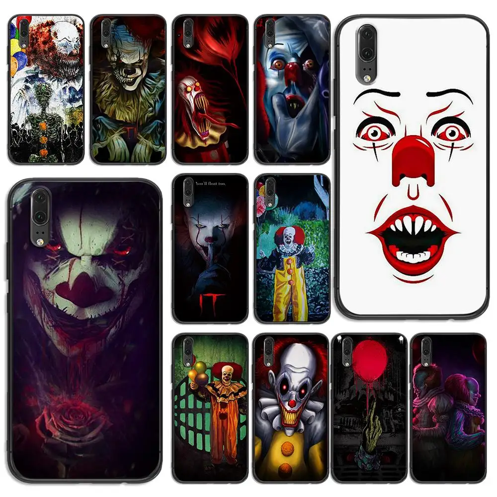 Мягкий телефон Pennywise Клоун Для huawei P8 P9 P10 P20 P30 Lite Pro P Smart 2016 2019 TPU