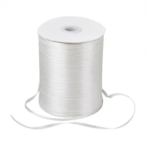 Атласная лента для ювелирных украшений, прибл. 880 ярдоврулон (804,672 мрулон), 18 дюйма (3 мм), белая Дымчатая, декор для рождества, дня рождения