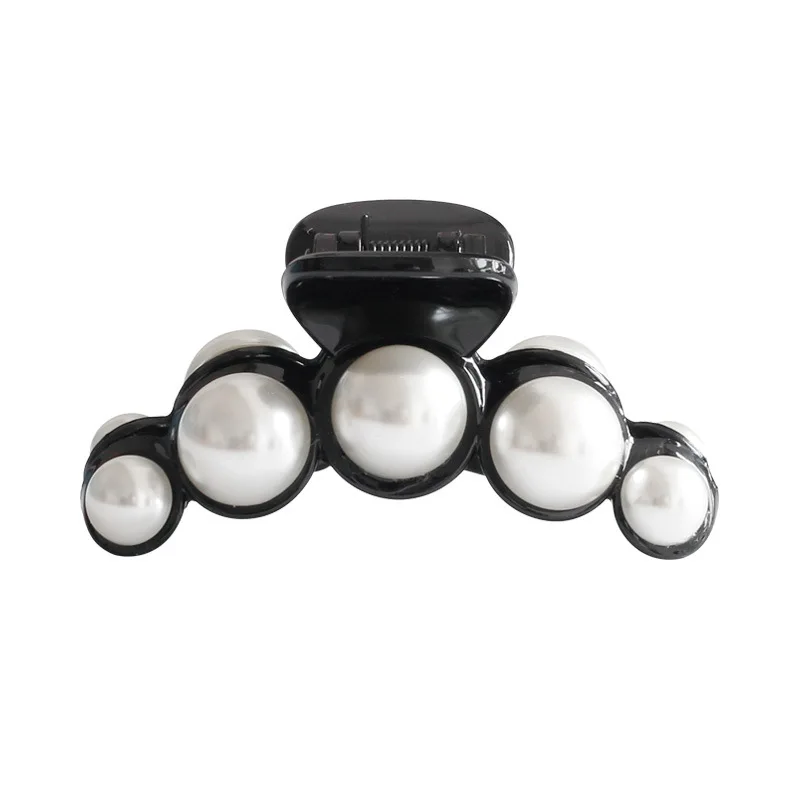 Заколки для волос с жемчужинами женские модные пластиковые зажимы пучка