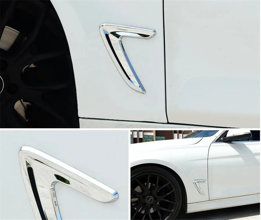 Подходит для BMW 3 серии F30 и GT 2013 2016 хромированный серебристый АБС пластик передняя