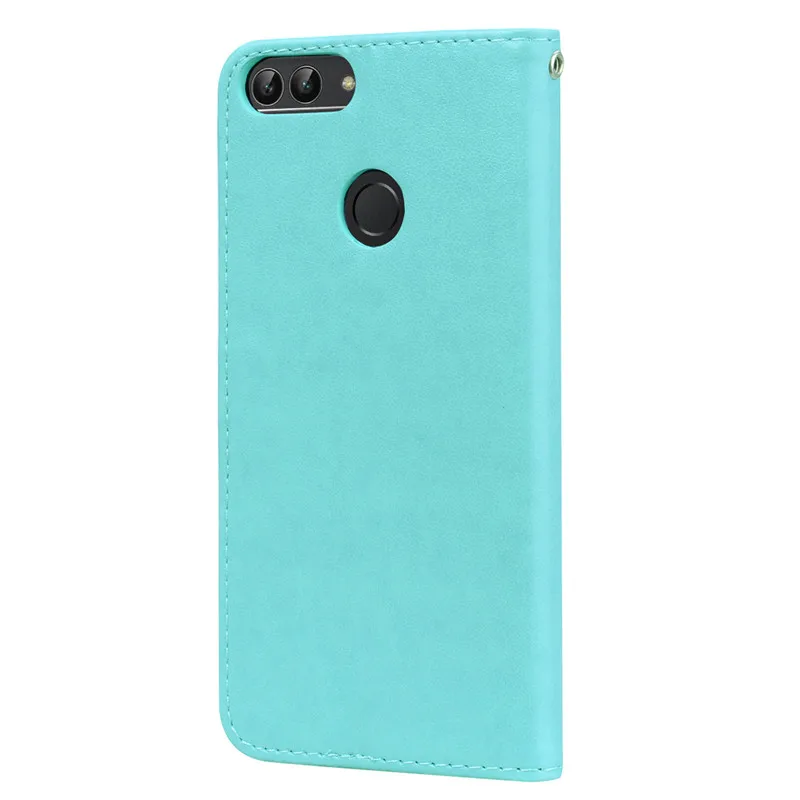 Huawei P Smart Case Soft Silicon TPU Wallet Flip Leather Phone Case For Huawei P Smart Cover FIG-LX1 Enjoy 7S Case