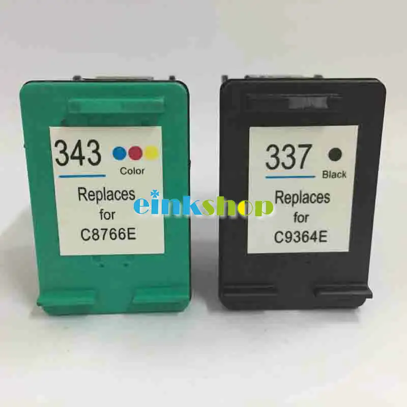 Чернильные картриджи einkshop 337 совместимые с hp 343 для Photosmart C4180 C4190 D5160 5940 6940 6980 D4160 6310
