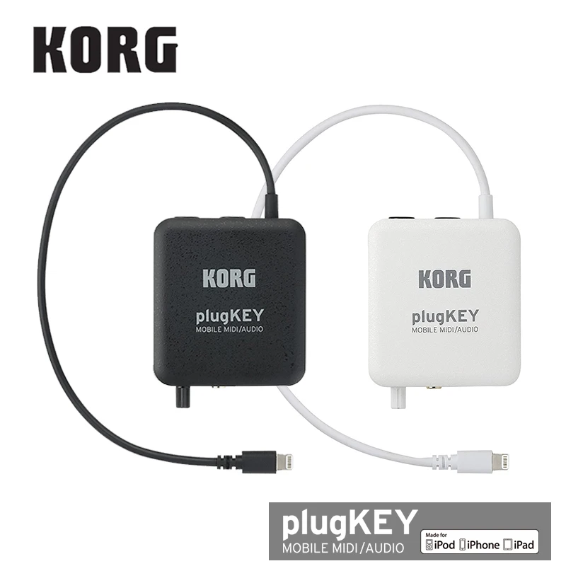 

Korg Plugkey Mobile MIDI / Audio Channel Audio Plug-In; Play iPhone/iPad Using Any Keyboard