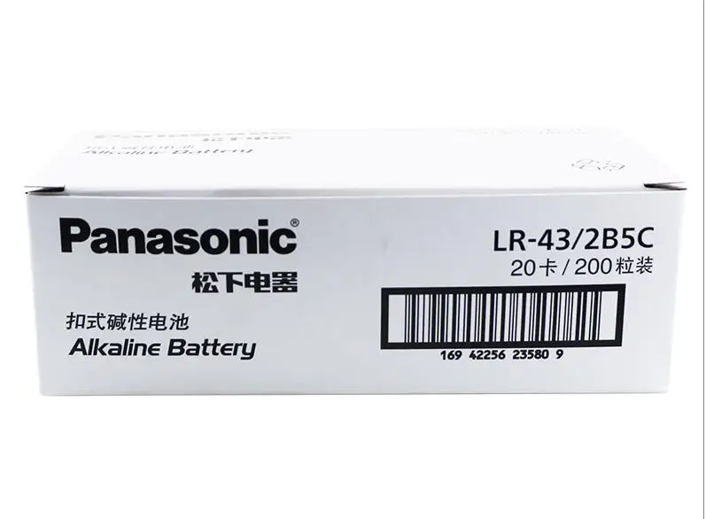 200 шт./лот 100% оригинал Panasonic AG12 LR43 186 0% Hg для часов игрушки 1 5в кнопочные щелочные