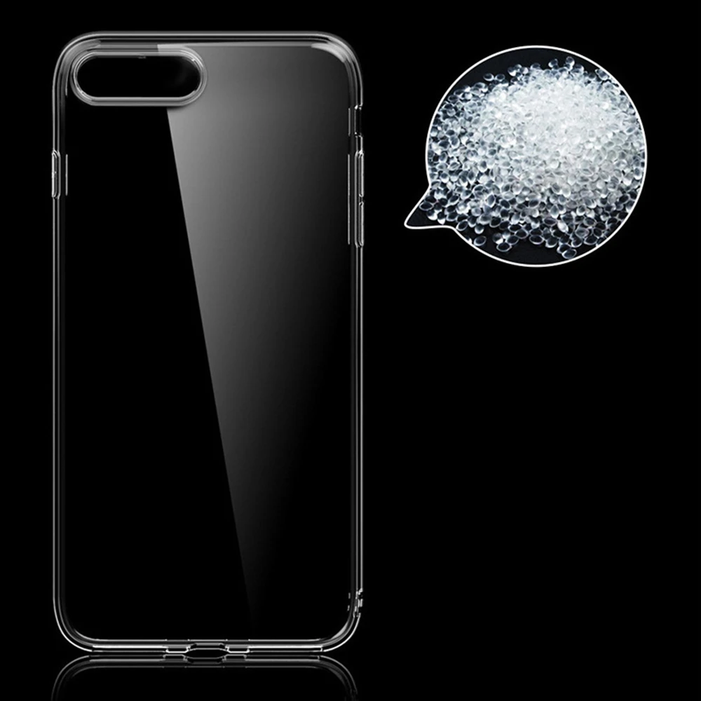 IMIDO Clear Ultra Thin Transparent Phone Case For iPhone 7 Soft TPU Cover X XR XS MAX 8 6 6S Plus 5S SE Coque |