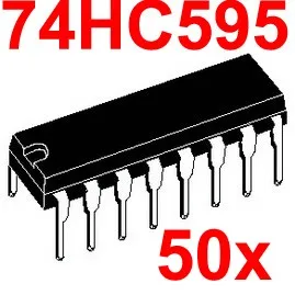 

( 50 pcs/lot ) 74HC595 Logic IC, DIP Package, CMOS