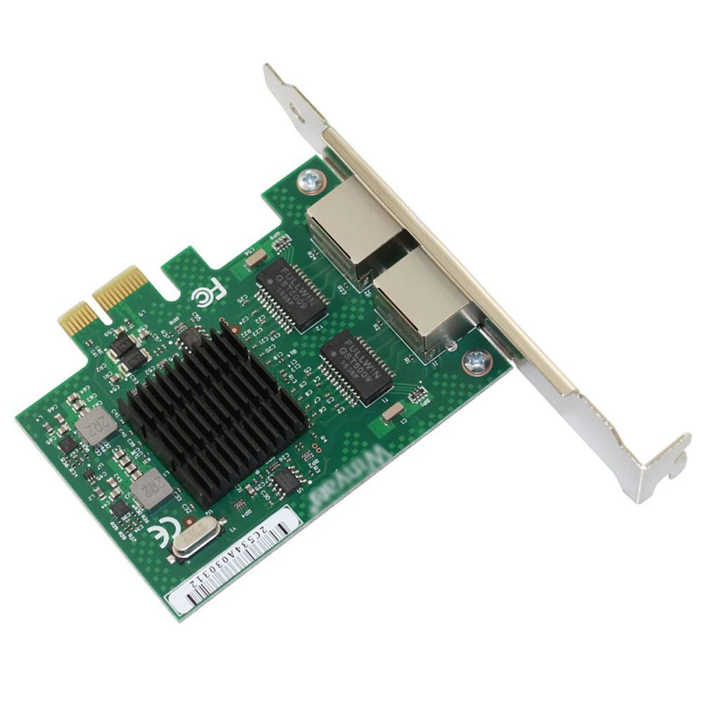 E575T2 двухпортовый PCI-E X1 Gigabit Ethernet Сетевая карта 10/100/1000 Мбит/с LAN адаптер контроллер проводной intel 82575 E1G42ET