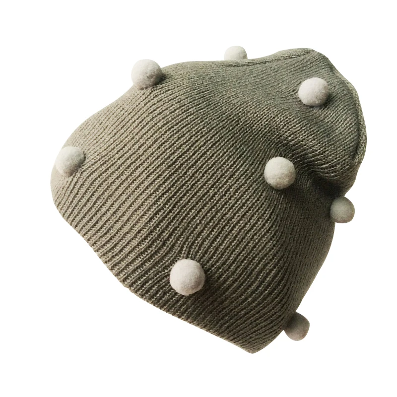 

Baby Hats Knitted Pompom Hat For Boys Crochet Winter Kids Girls Cap Children's Beanie Hats Caps