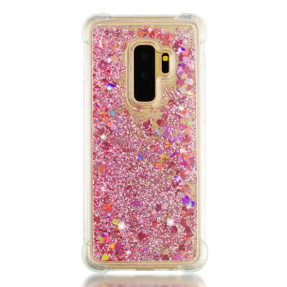 Glitter Stars Phone Case for Samsung Galaxy S9 Plus S9+ G965 G965F SM-G965F SM-G965F/DS Quicksand Soft Back Cover 9s 9 s 9Plus |