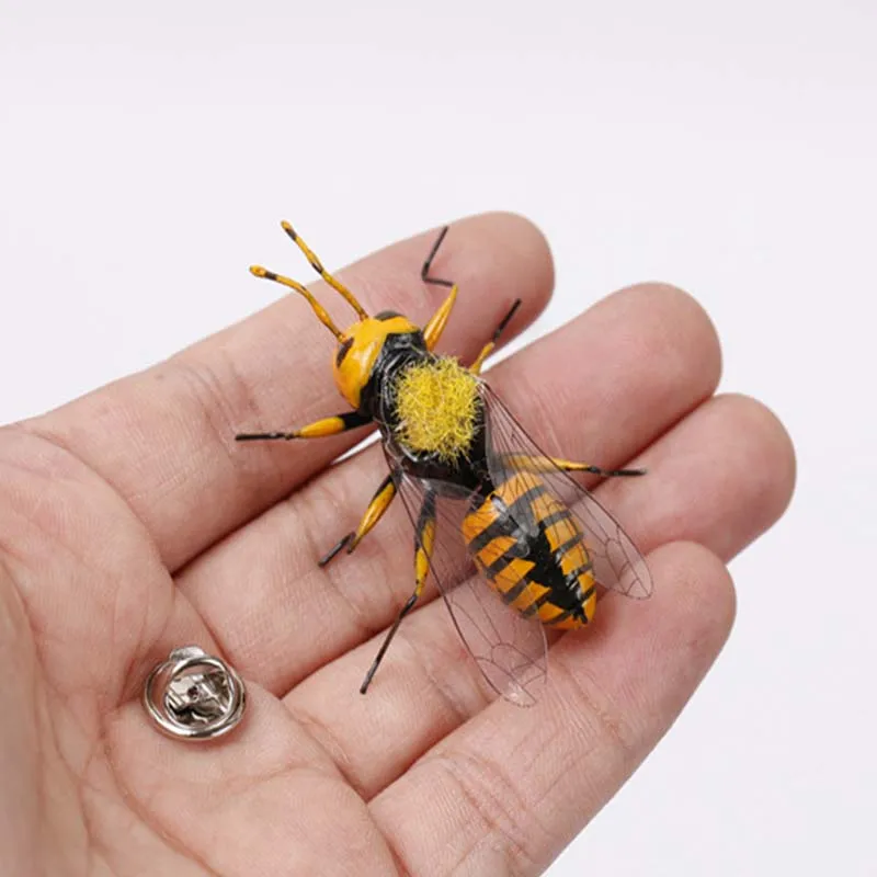 Mdiger Марка Сплава Мужской Костюм Насекомых Pin Броши Корсаж Булавки Воротник