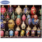 DIY пасхальное яйцо, алмазная живопись, эффект декора, 5D наборы, квадратнаякруглая Алмазная вышивка, мозаика, наклейка на стену, подарок другу