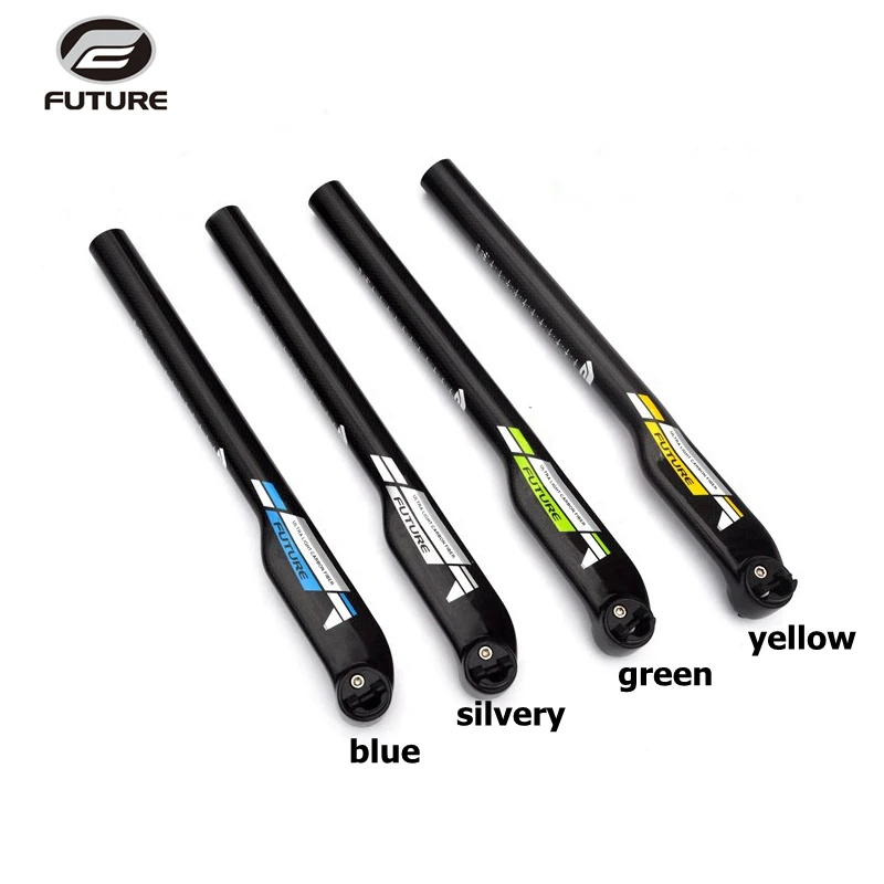 FUTURE Newest MTB bike seatpost full Carbon Fiber Seatpost mountain road bicycle seat tube 3k gloss bicicleta parts offset 20mm | Спорт и