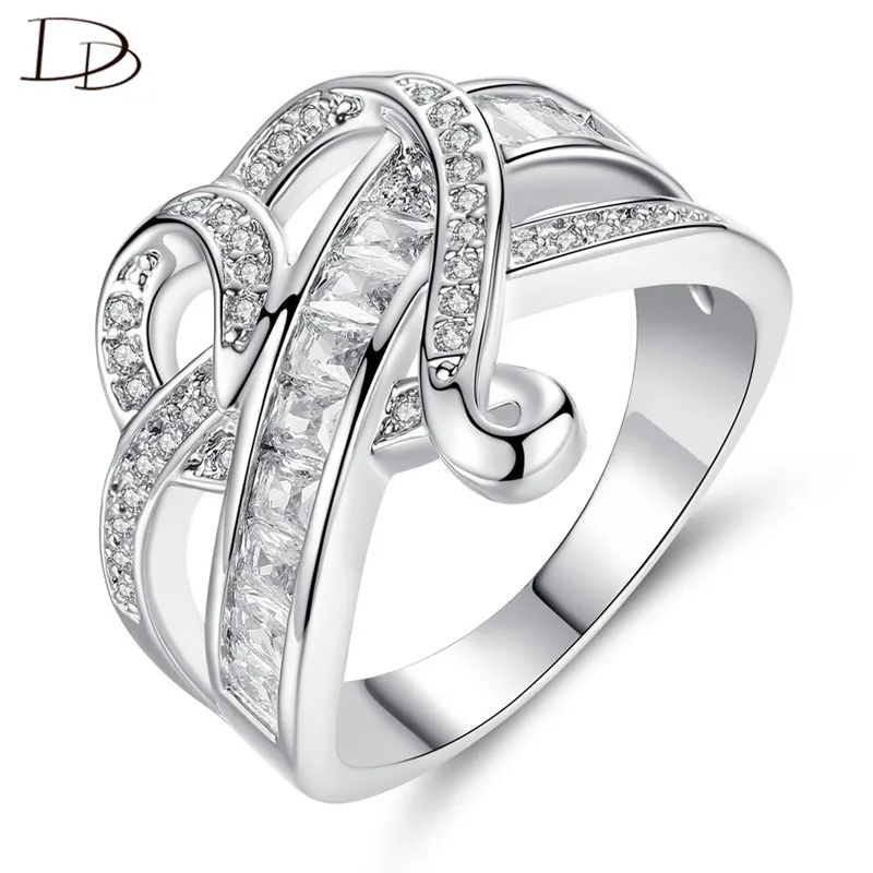 Кольцо DODO массивное в форме сердца для женщин Крутое ювелирное изделие с