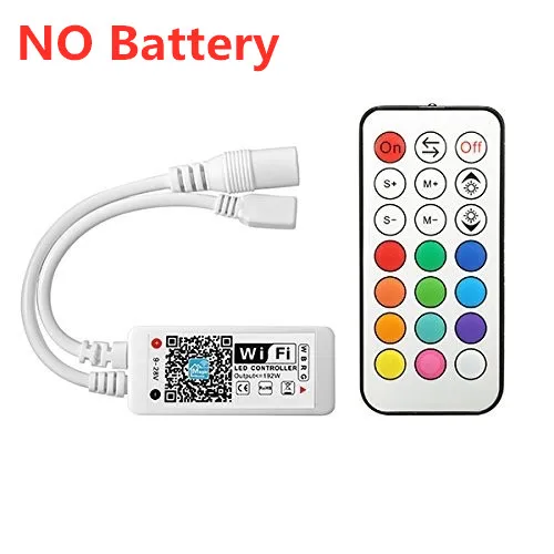 21Key RF WiFi 12 В постоянного тока Гибкая RGBW RGBWW WiFi Светодиодная лента работает с Amazon Alexa Google Home IFFFT SMD 5050 Светодиодный светильник с канатом+ 12 В 5A адаптер питания - Испускаемый цвет: 21Key RF WiFi
