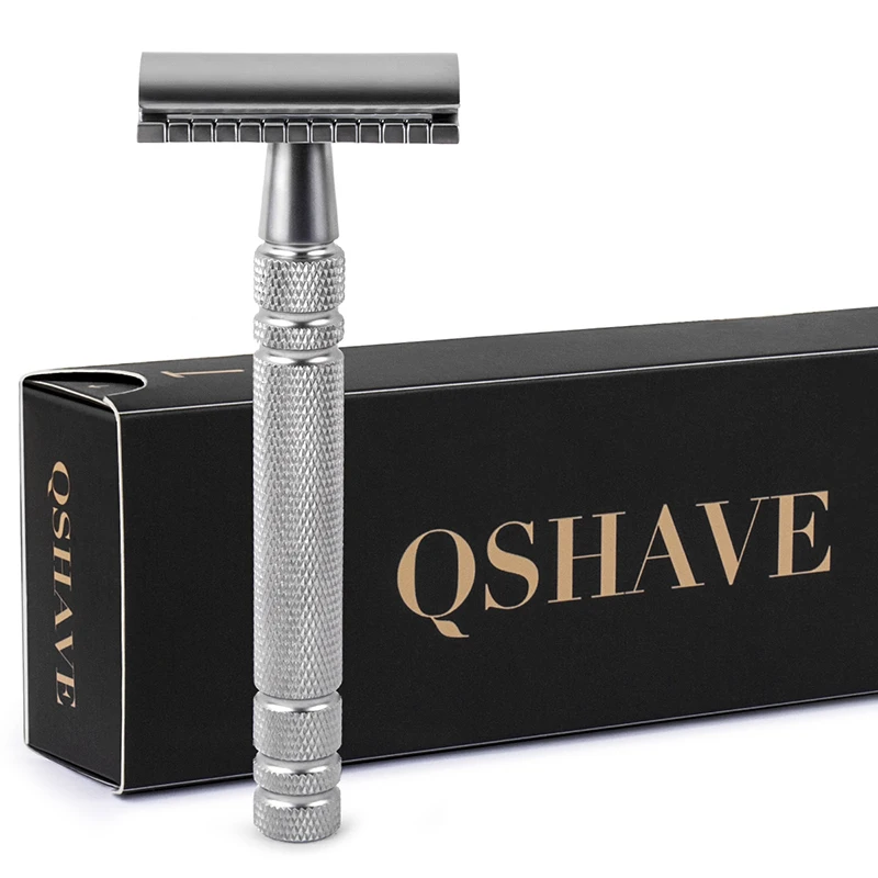 Classic Safety Razor Double Edge Blade Copper Handle With 5 