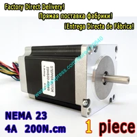 super sales 1 piece high torque step motor 23hs33 4008s l 84 mm nema 23 with 1 8 deg 4 a 200 n cm and bipolar 8 lead wires