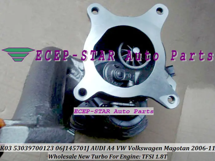 K03 53039700123 53039880123 06J145701J Turbo Turbine Turbocharger For AUDI A4 Volkswagen VW Magotan 2006-11 1.8L TFSI 1.8T | Автомобили и