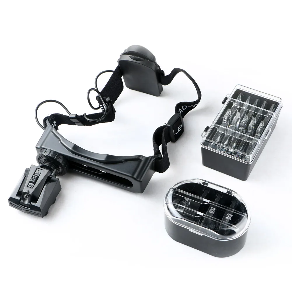 Увеличительное стекло высокой четкости со светодиодными лампами лупа с