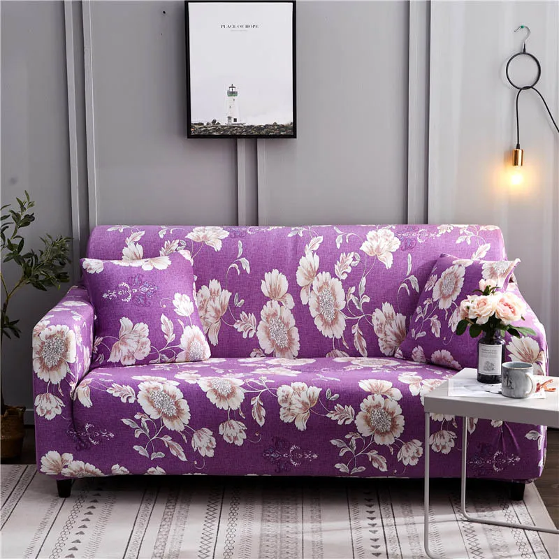 

Elastic Spandex Sofa Cover Tight Wrap All-inclusive Couch Covers for Living Room Sectional Sofa Cover Love Seat Patio Furniture