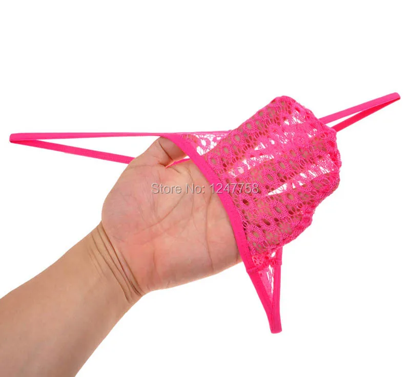 Сексуальное микро-стринги для мужчин танга прозрачное кружевное бикини
