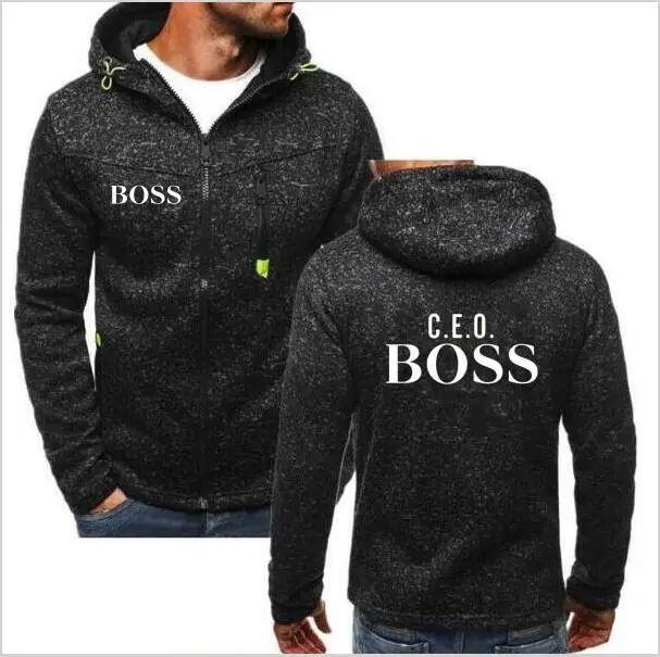 Модная пара C. e.o. Толстовка с надписью BOSS men ceo Свободная куртка мотоциклетная