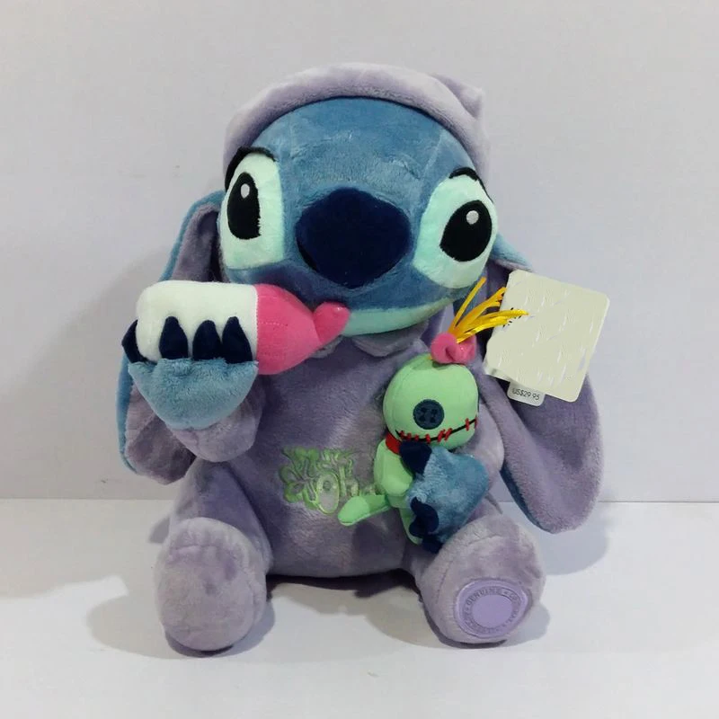 stitch holding doll