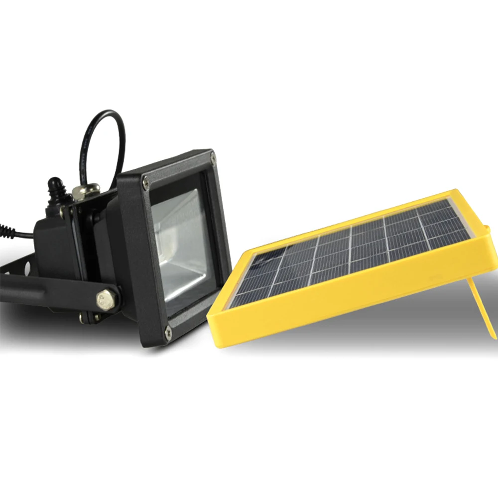 Водонепроницаемый 10 Вт Солнечный открытый светодиодный прожектор Портативный