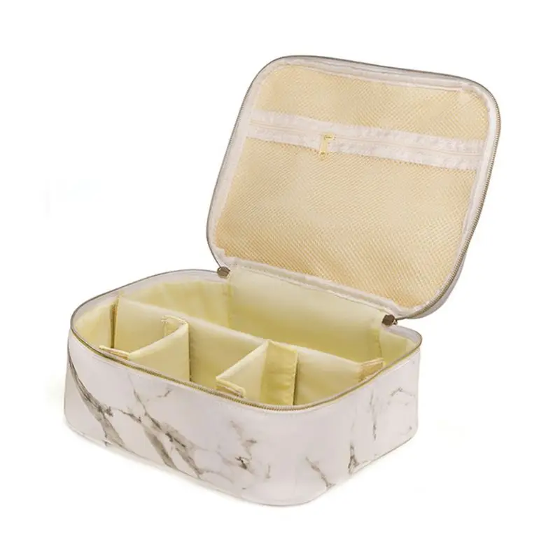 

2020 New Travel Cosmetic Makeup Bag Toiletry Case Marble Pattern Pouch Wash Organizer Storage