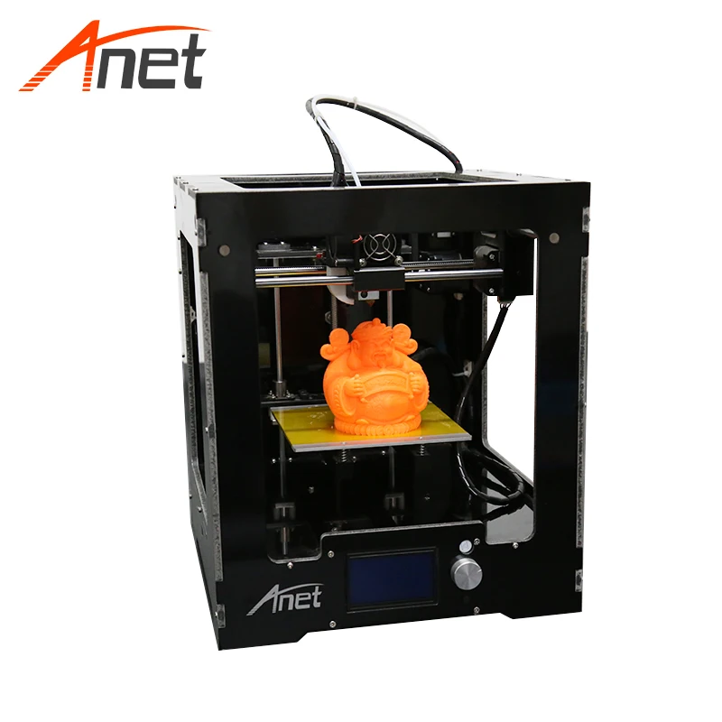 Anet A3 3d принтер FDM Prusa i4 Принтер Высокоточный Собранный Рабочий стол 12964 ЖК экран SD