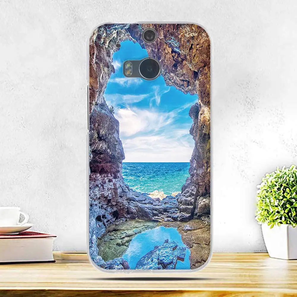 Чехол для HTC One M8 M8s Мягкая силиконовая задняя крышка M8S модные сумки с 3D принтом