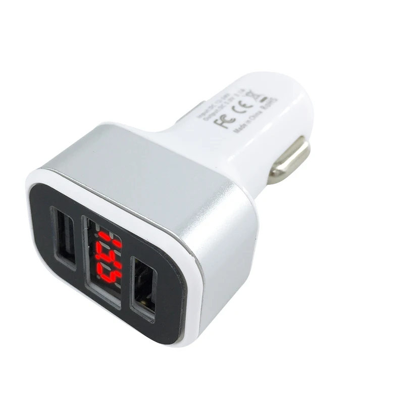 QIACHIP 2-Порты и разъёмы USB Выход автомобильное зарядное устройство со светодиодом
