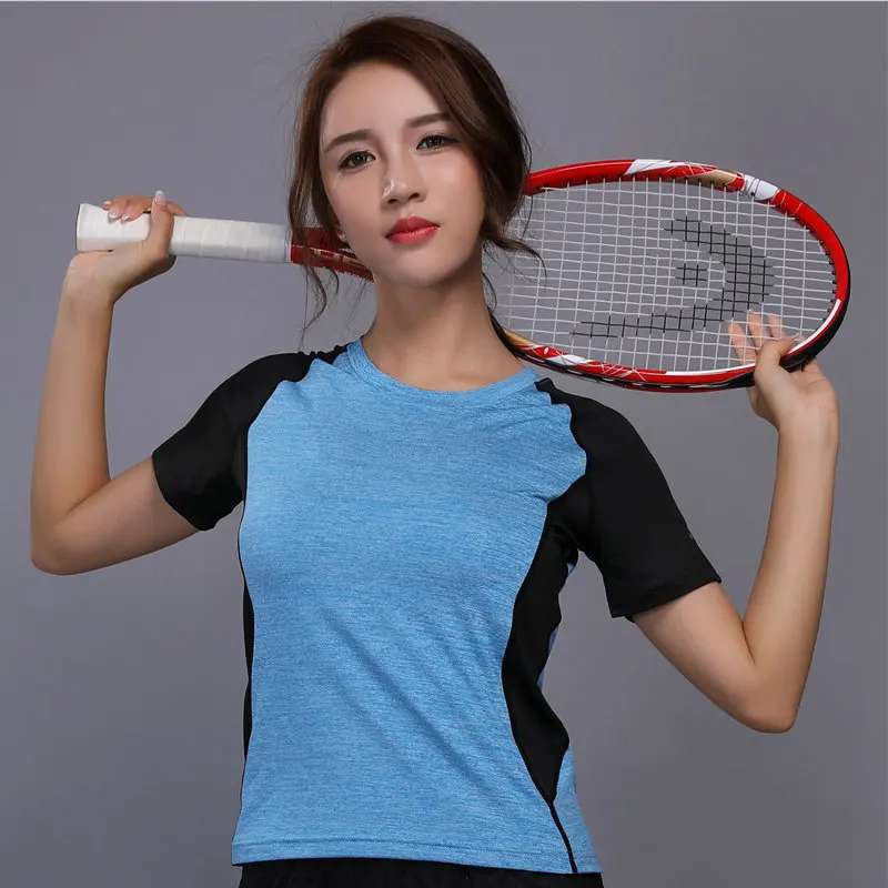 Hot Sale Yoga Top Gym Compression Women Sport T-shirts Dry Quick Running Short Sleeve Fitness Women's Clothes Tees Tops | Спорт и