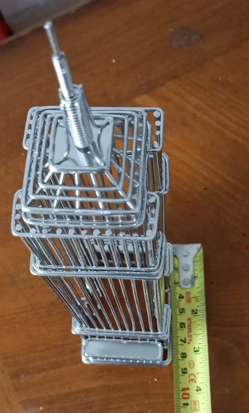 Steel Wire Model Doodles Destinations Empire State Building Architecture Replica Statue Card Holder and Award