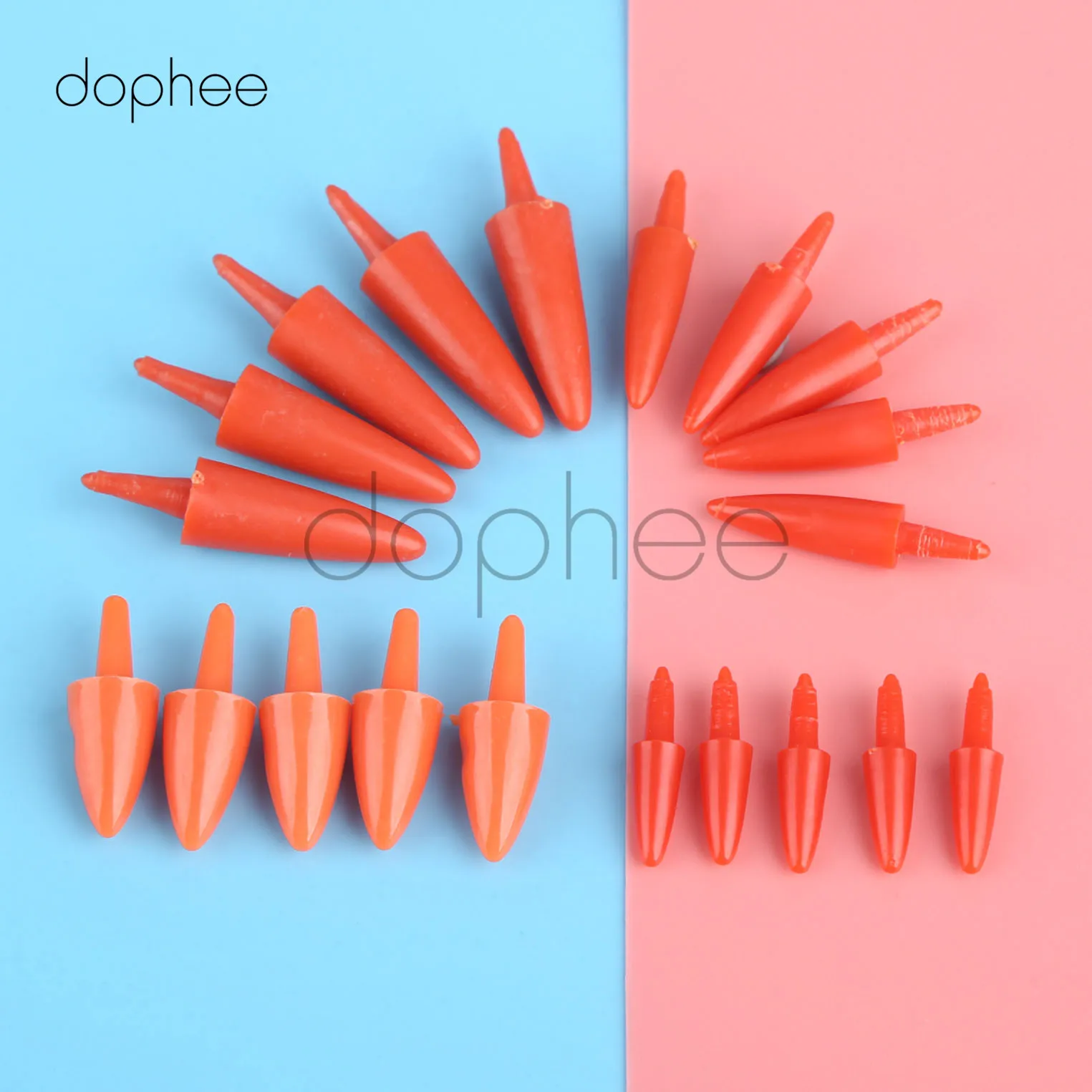 Dophee Снеговик красный нос ремесло DIY Кукла нос пластик Санта Клаус нос для шитья Крафт кукла плюшевая кукла животные