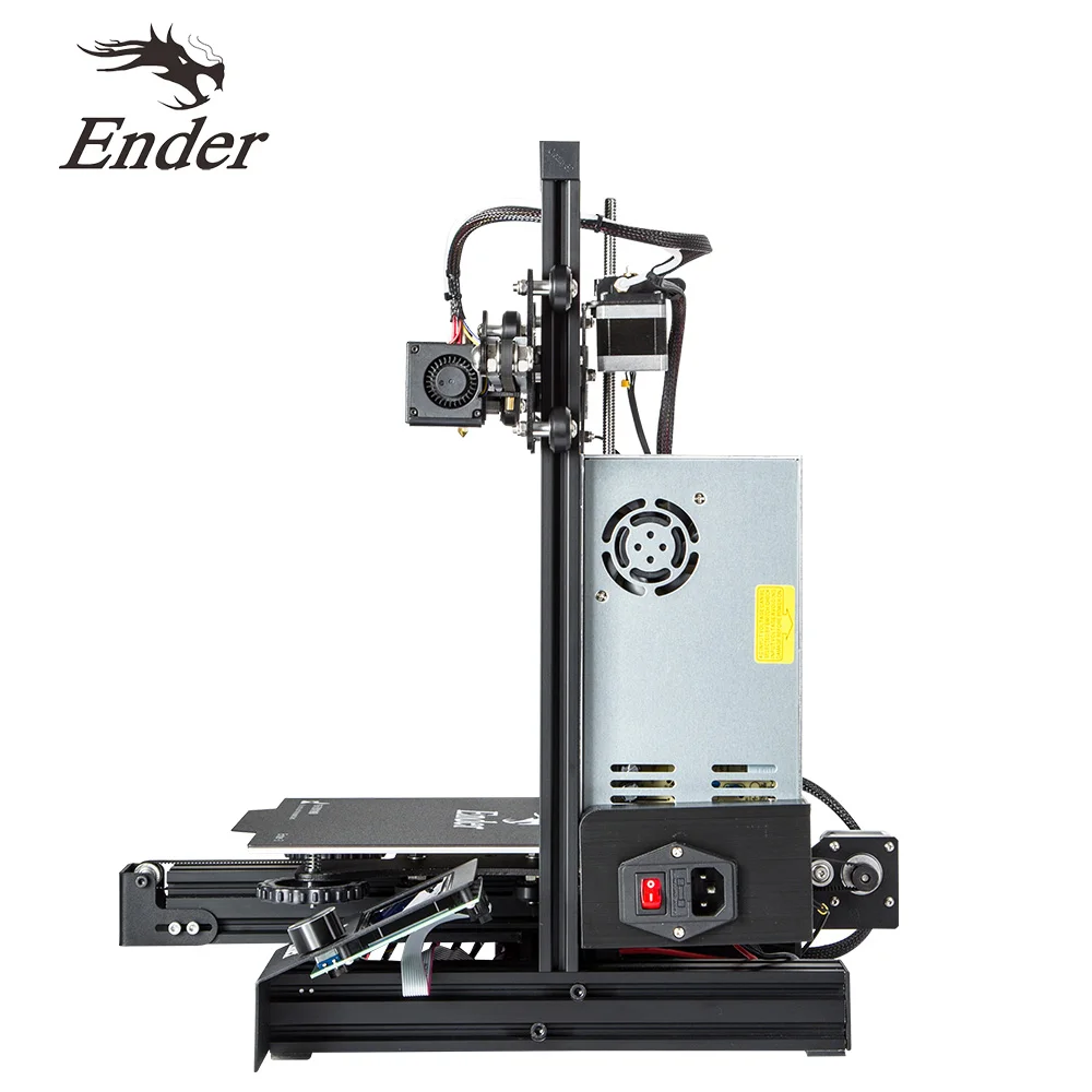 Creality 3D обновленный принтер Ender-3/Ender-3 Pro/Ender-3X v-слот большой размер подарочные насадки+ нагревательный блок силиконовый рукав+ PLA