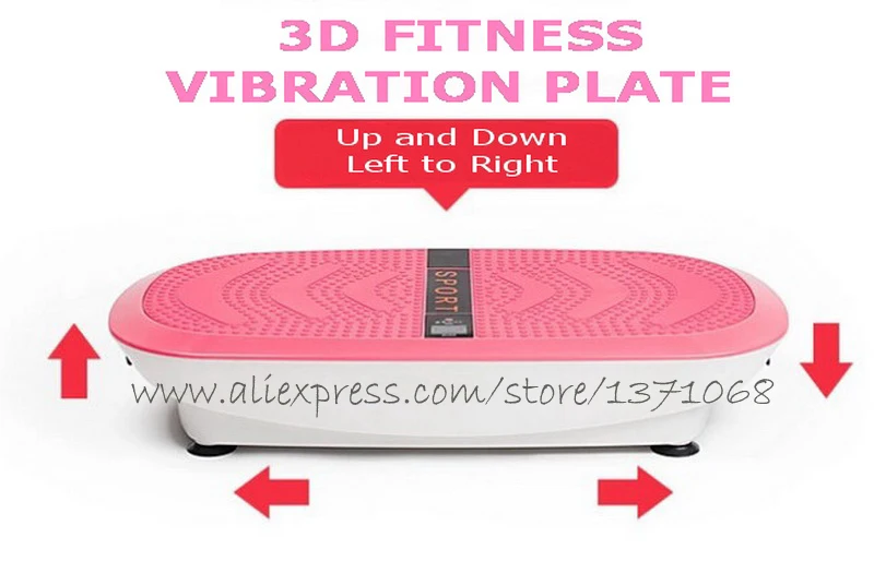 O Crazy Fit Вибрирующая тренировочная пластина 3D машина для похудения мощная фитнес