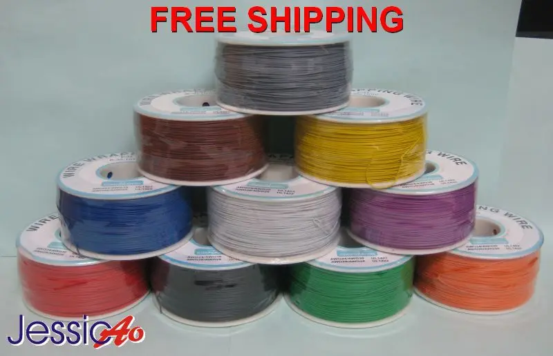 Монтажный провод разъем для печатной платы прыгать медный PVC 30 AWG 210 м PCB линия